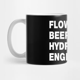 Hydraulic Engineer White Text Mug